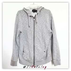 Calvin Klein Zip Up Hooded Sweater - Size M